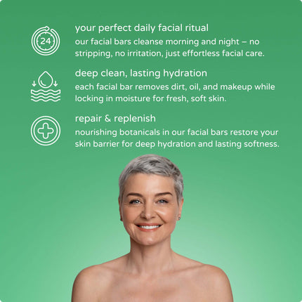 oat so soft daily facial cleansing bar.