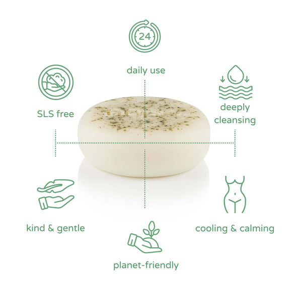 fresh air eucalyptus body cleansing bar.